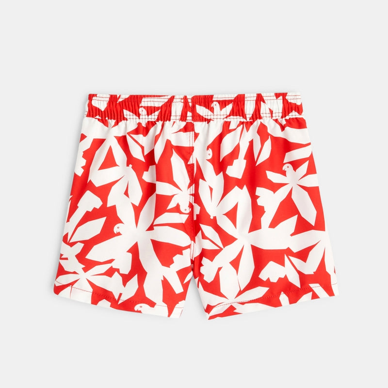 Swim shorts with baby print
