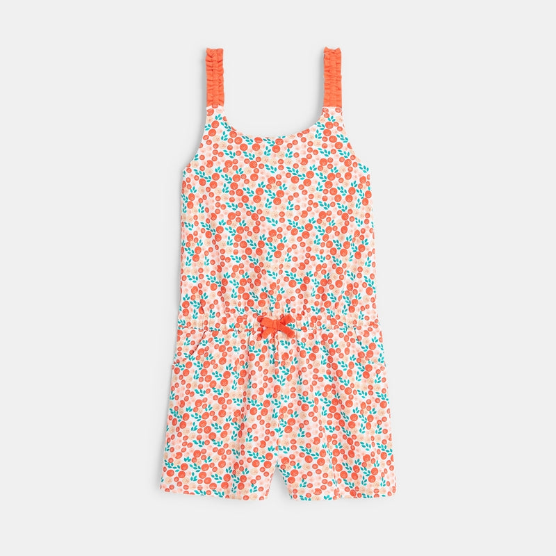 Short jumpsuit in printed jersey girl