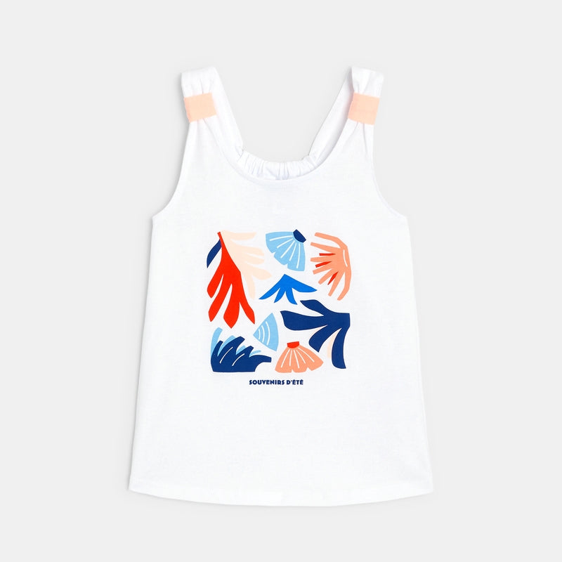 Girls tank top with printed patterns