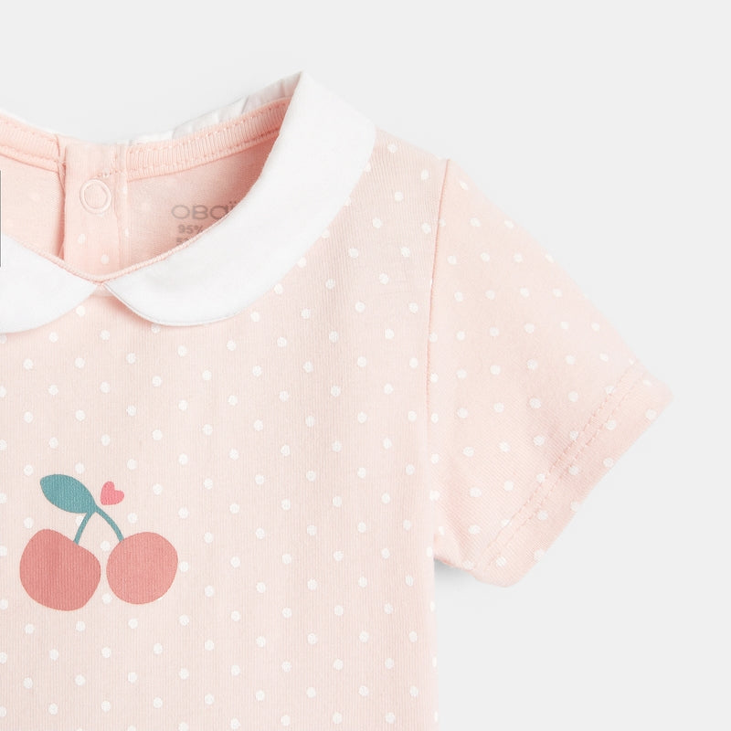 Body with cherries and collar (set of 3) babies